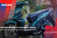 Modifikasi Beat Warna Biru