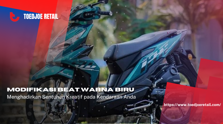 Modifikasi Beat Warna Biru