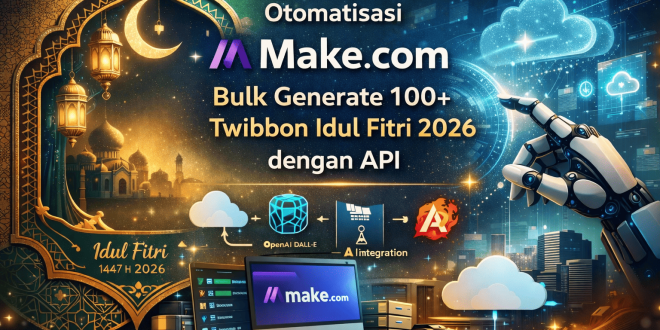 Otomatisasi Make.Com Twibbon Idul Fitri 2026